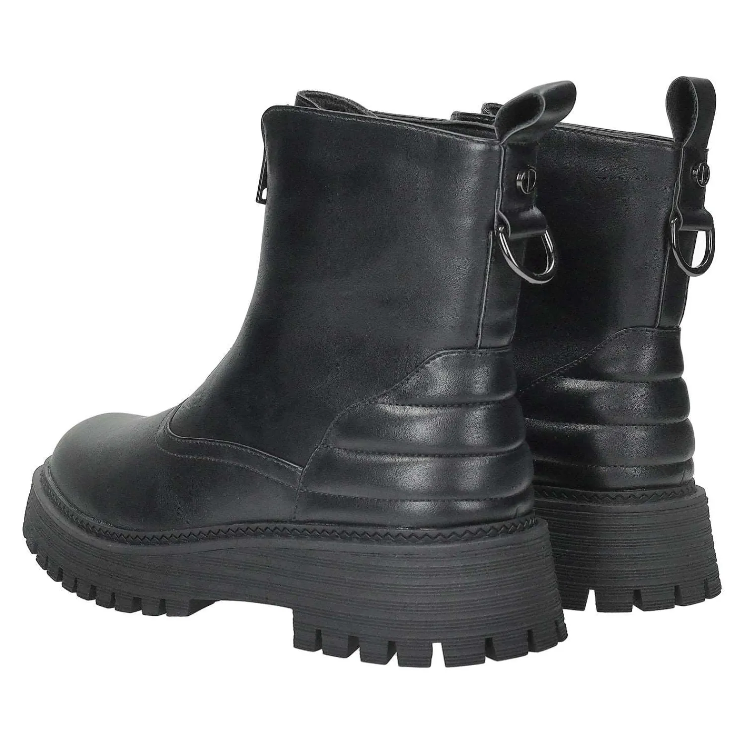 Tata Italia Anfibi con zip frontale.Tacco alto 4cm Nero Outlet