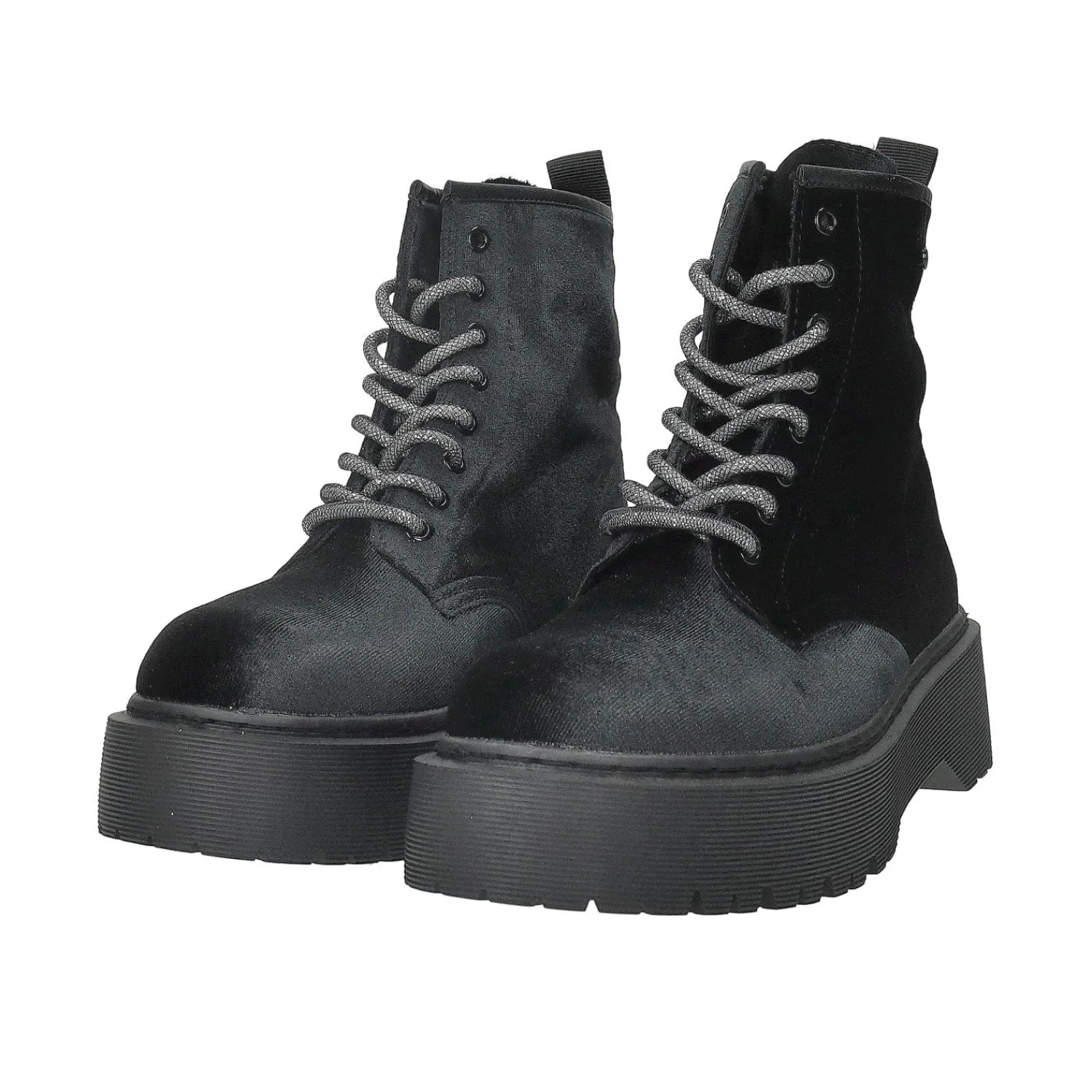 Tata Italia Anfibi con zip frontale.Tacco alto 4cm Nero Best
