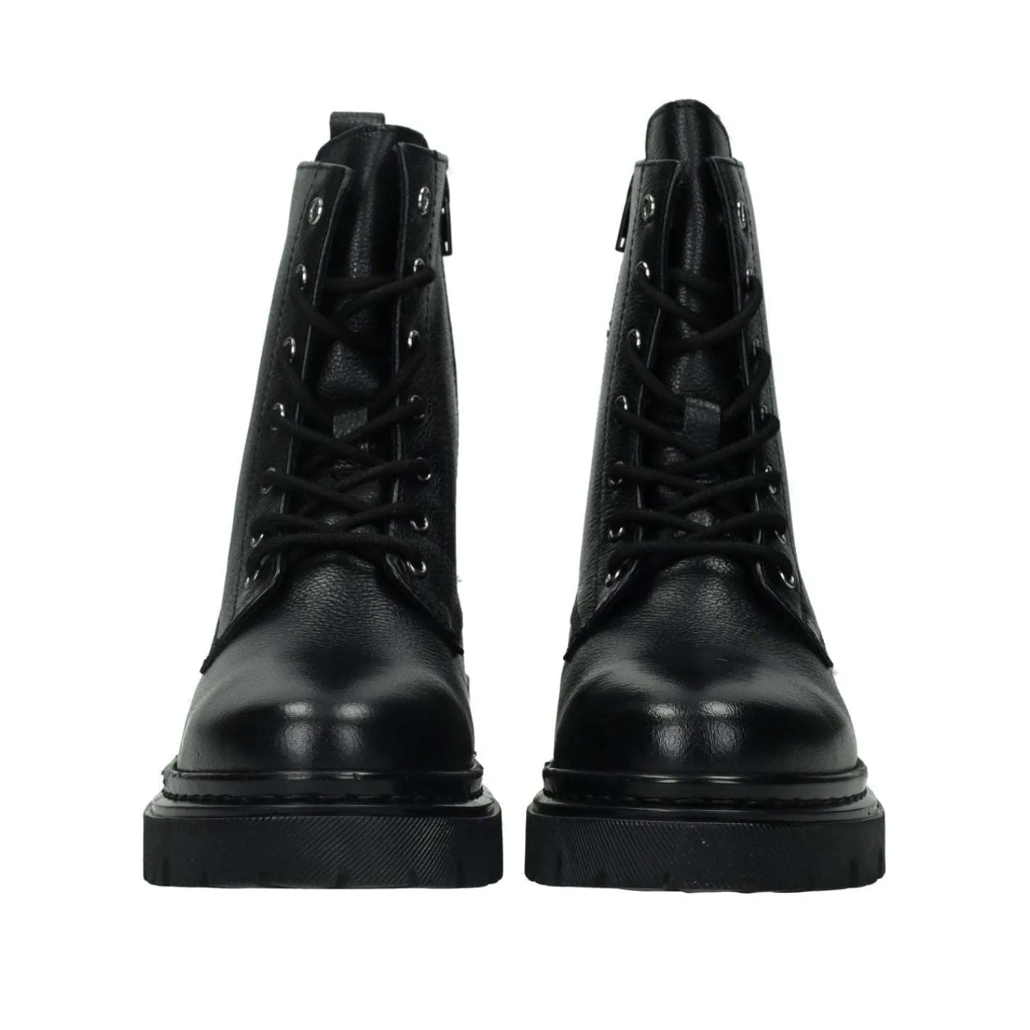 Tata Italia Anfibi in vera pelle.Tacco alto 3cm Nero