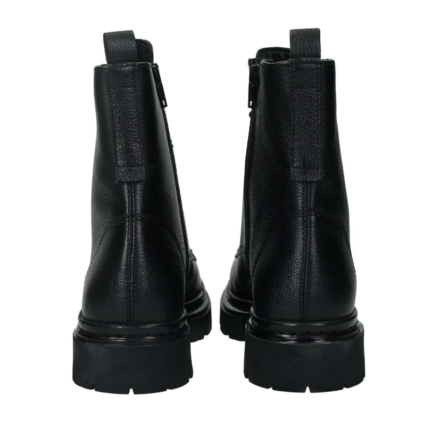 Tata Italia Anfibi in vera pelle.Tacco alto 3cm Nero