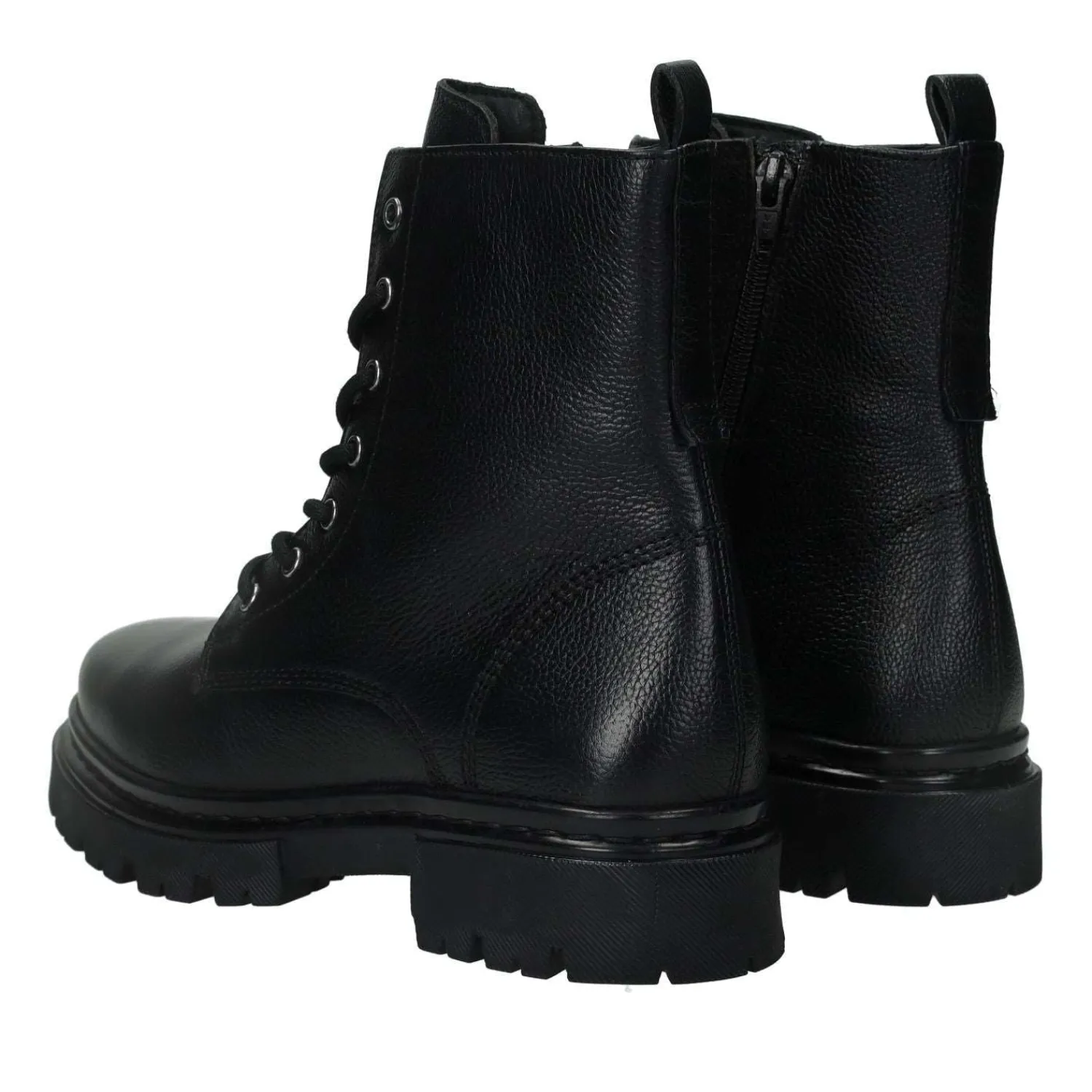 Tata Italia Anfibi in vera pelle.Tacco alto 3cm Nero