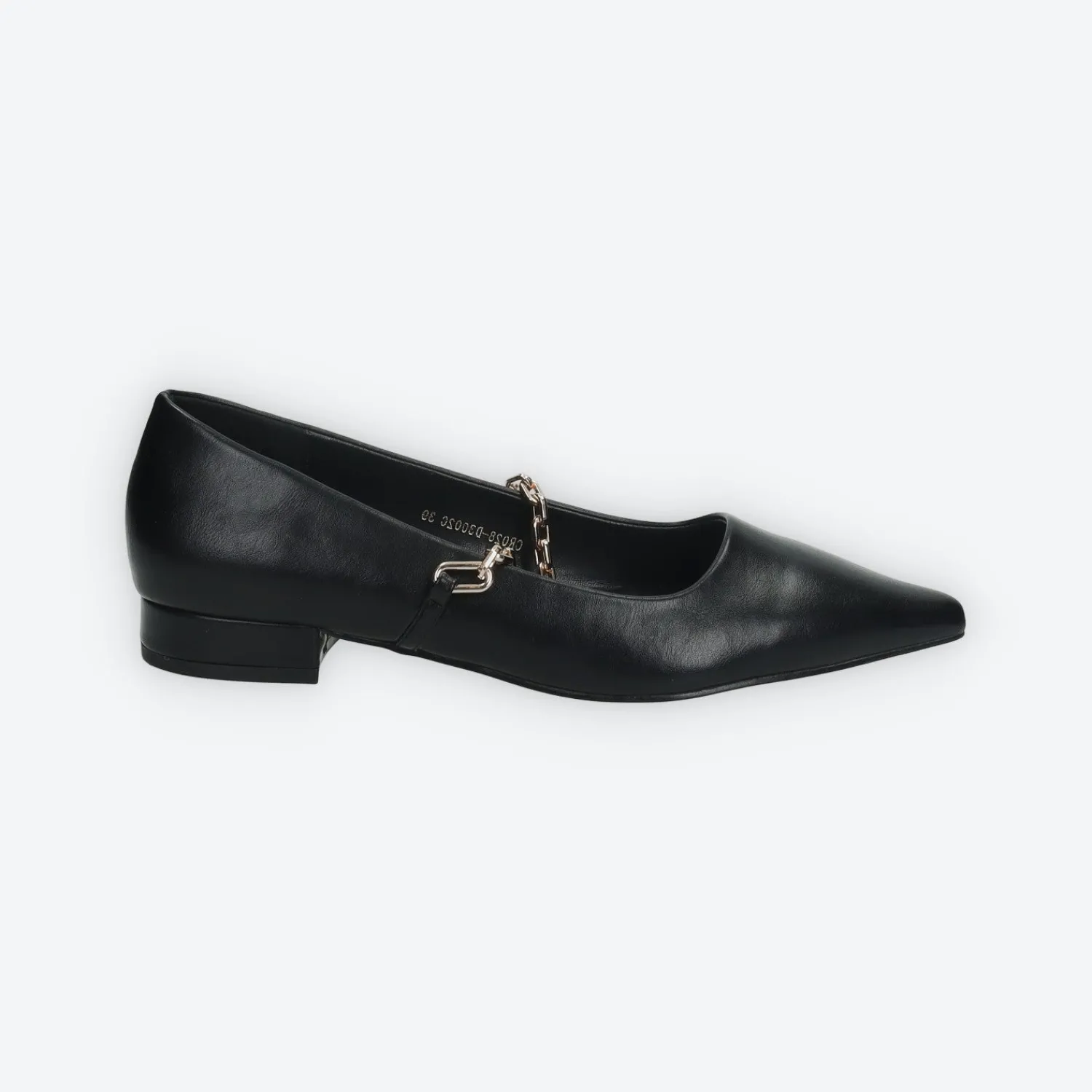 Tata Italia Ballerine con catena. Nero