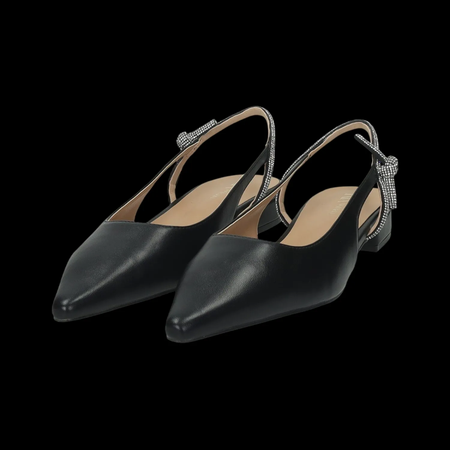 Tata Italia Ballerine con cinturino in strass.Tacco alto 2cm New