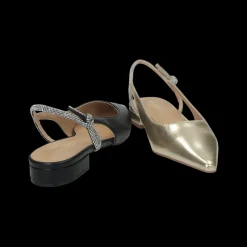Tata Italia Ballerine con cinturino in strass.Tacco alto 2cm New