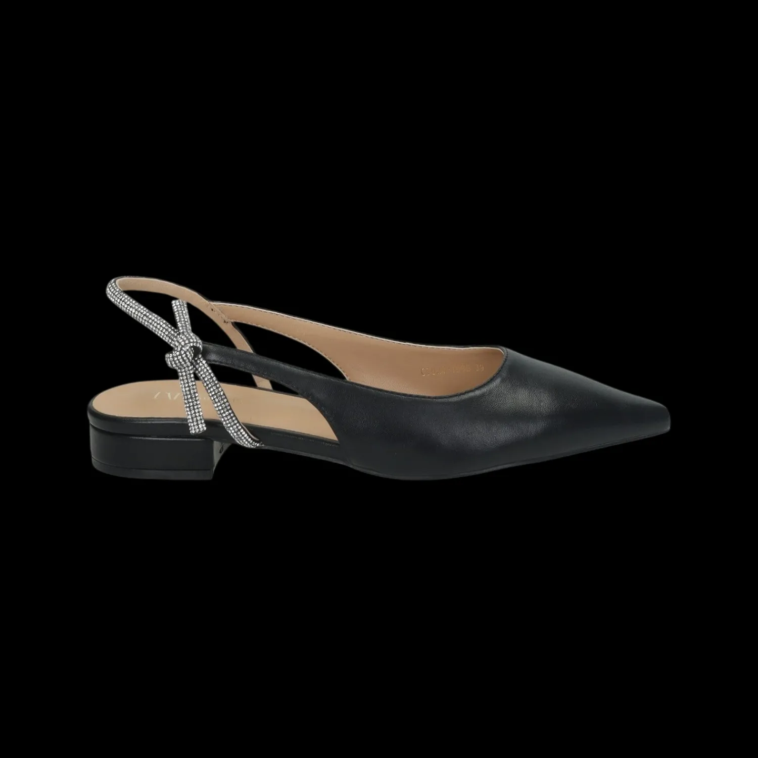 Tata Italia Ballerine con cinturino in strass.Tacco alto 2cm New