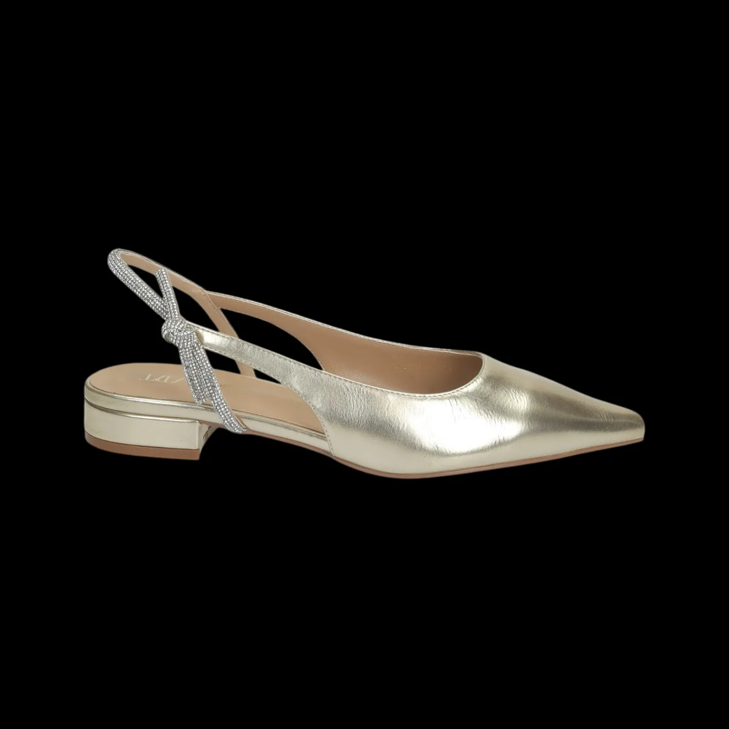 Tata Italia Ballerine con cinturino in strass.Tacco alto 2cm New