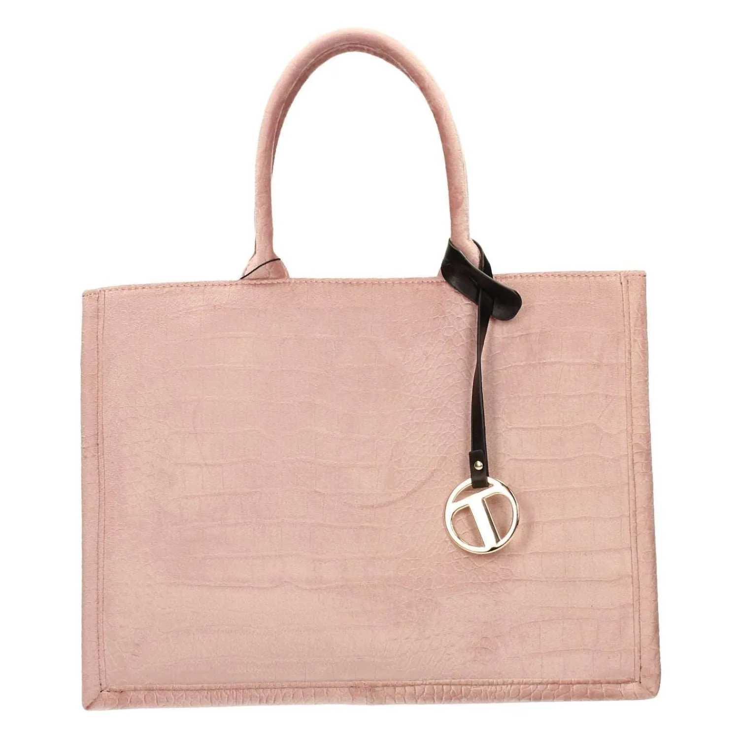 Tata Italia Borsa pied-de-poule beige e marrone Sale