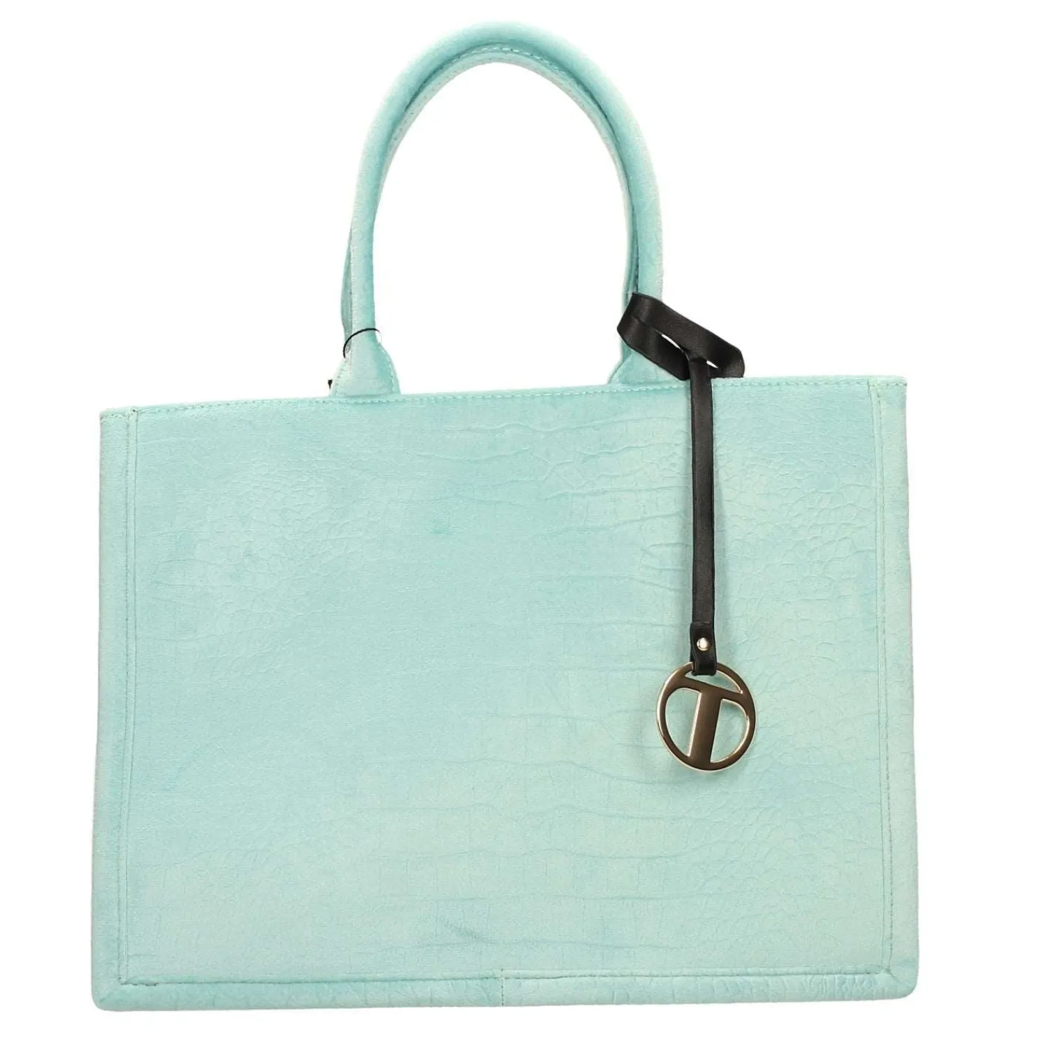 Tata Italia Borsa pied-de-poule beige e marrone Sale
