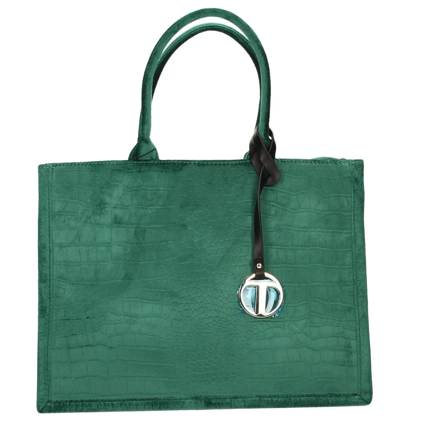 Tata Italia Borsa pied-de-poule beige e marrone Sale