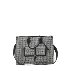 Tata Italia Borsa shopper con tasca esterna Nero Hot
