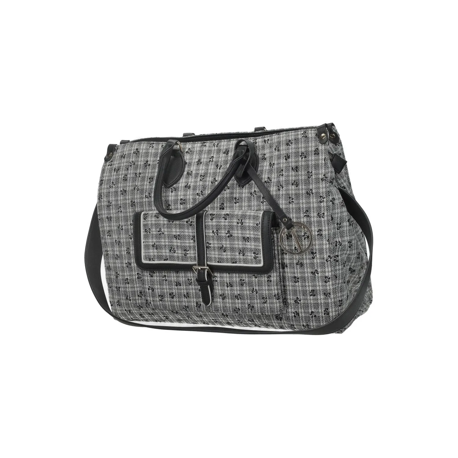 Tata Italia Borsa shopper con tasca esterna Nero Hot