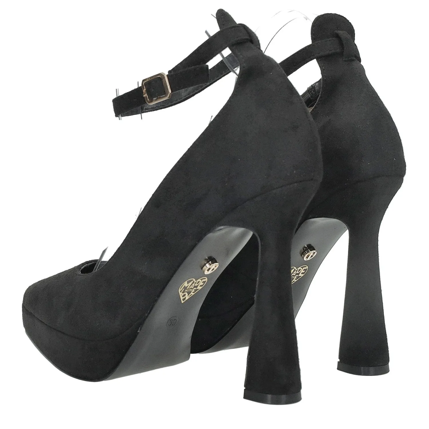 Tata Italia Décolleté con cinturino. Tacco alto 12cm Nero Outlet