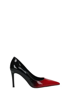 Tata Italia Décolleté donna effetto vernice sfumata nero/ Rosso Sale