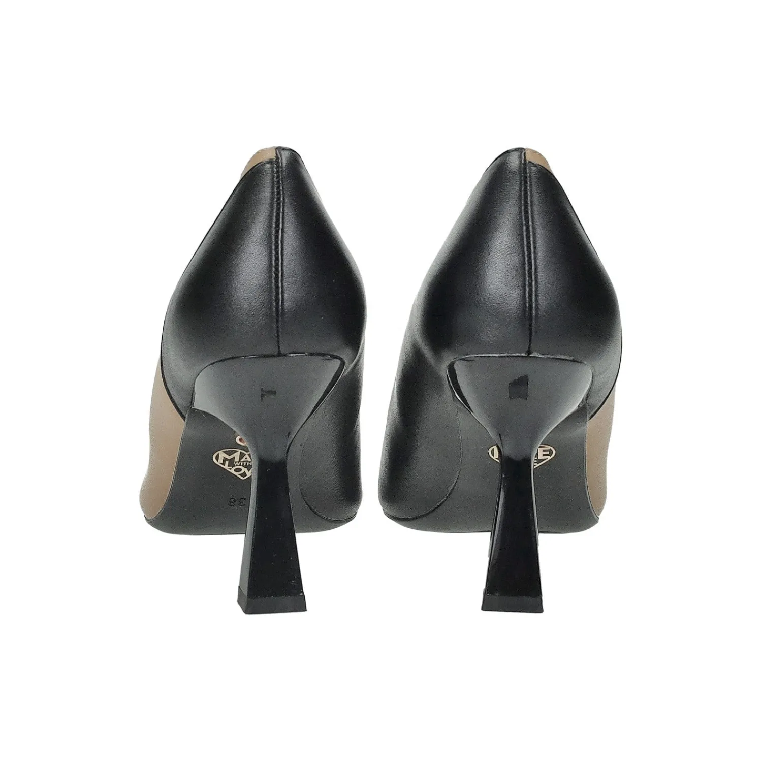 Tata Italia Décolleté effetto metallizzato.Tacco alto 9cm Nero Clearance