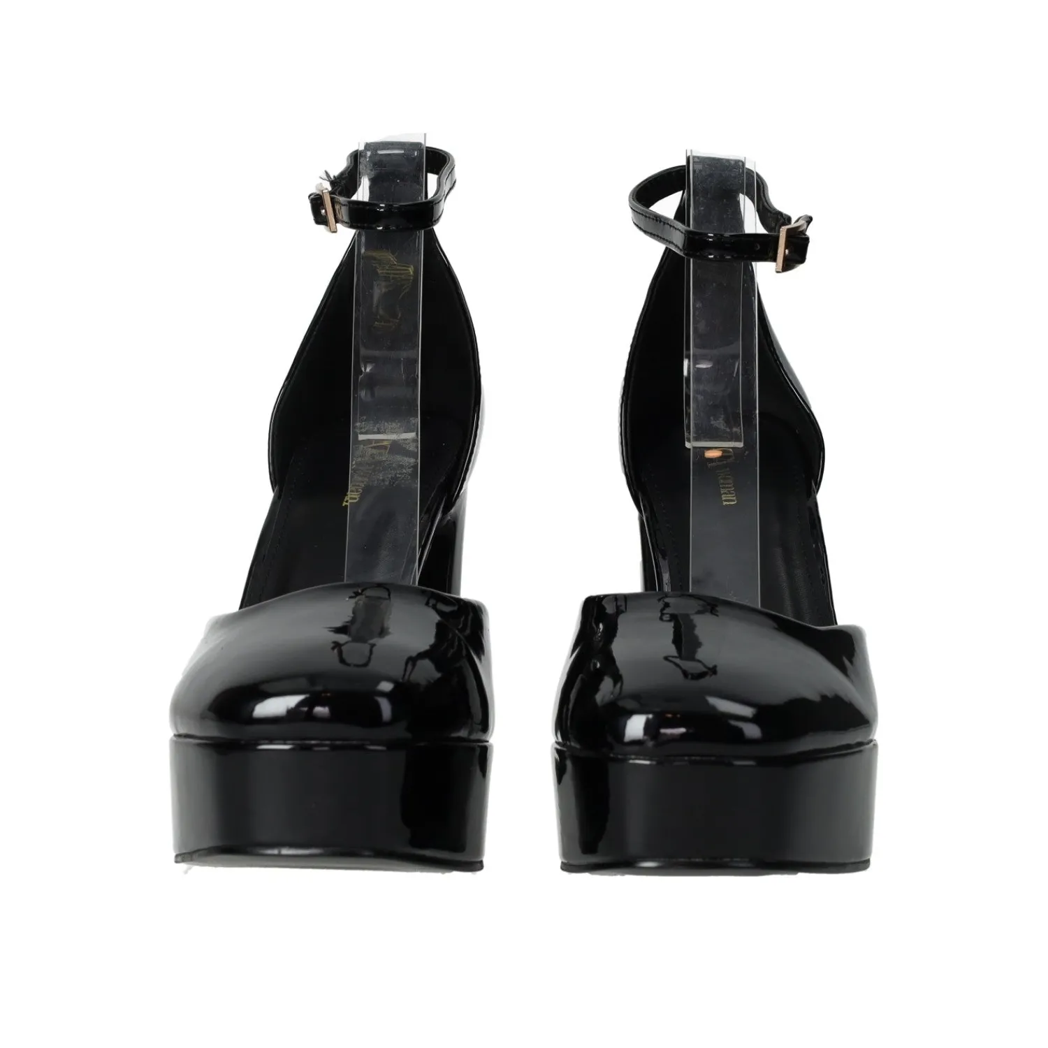 Tata Italia Décolleté in vernice con cinturino. Tacco alto 10.5 cm Nero New