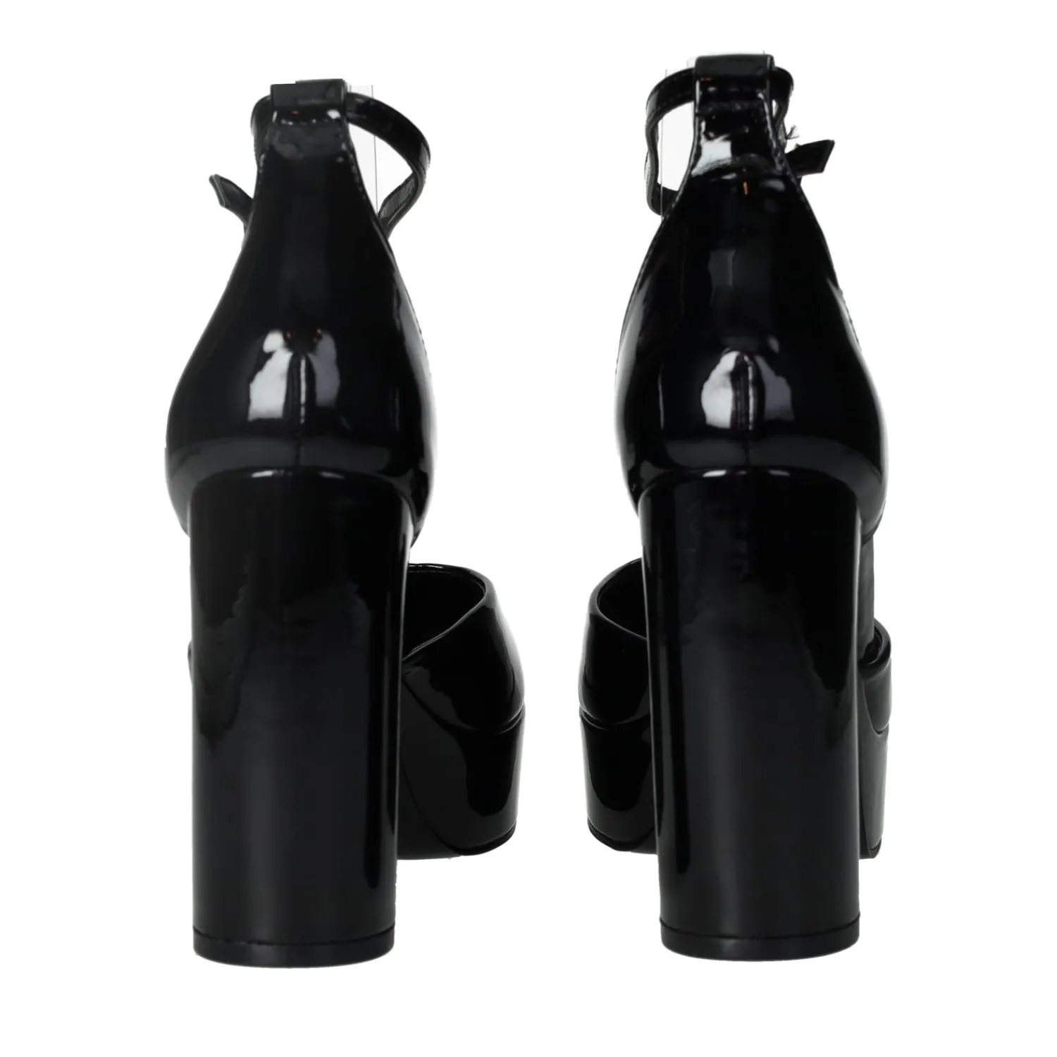 Tata Italia Décolleté in vernice con cinturino. Tacco alto 10.5 cm Nero New