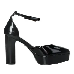Tata Italia Décolleté in vernice con cinturino. Tacco alto 10.5 cm Nero New