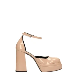 Tata Italia Décolleté in vernice con doppio plateau. Made in Italy. Tacco alto 11cm New
