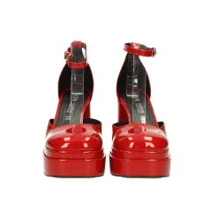 Tata Italia Décolleté in vernice con doppio plateau. Made in Italy. Tacco alto 11cm New