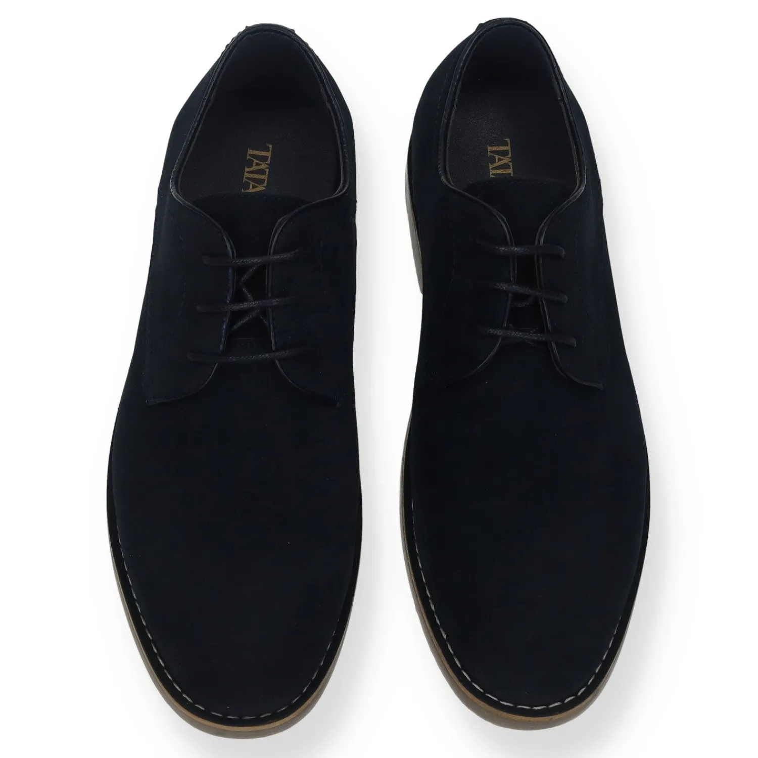 Tata Italia Derby in vero tessuto scamosciato Blu Outlet