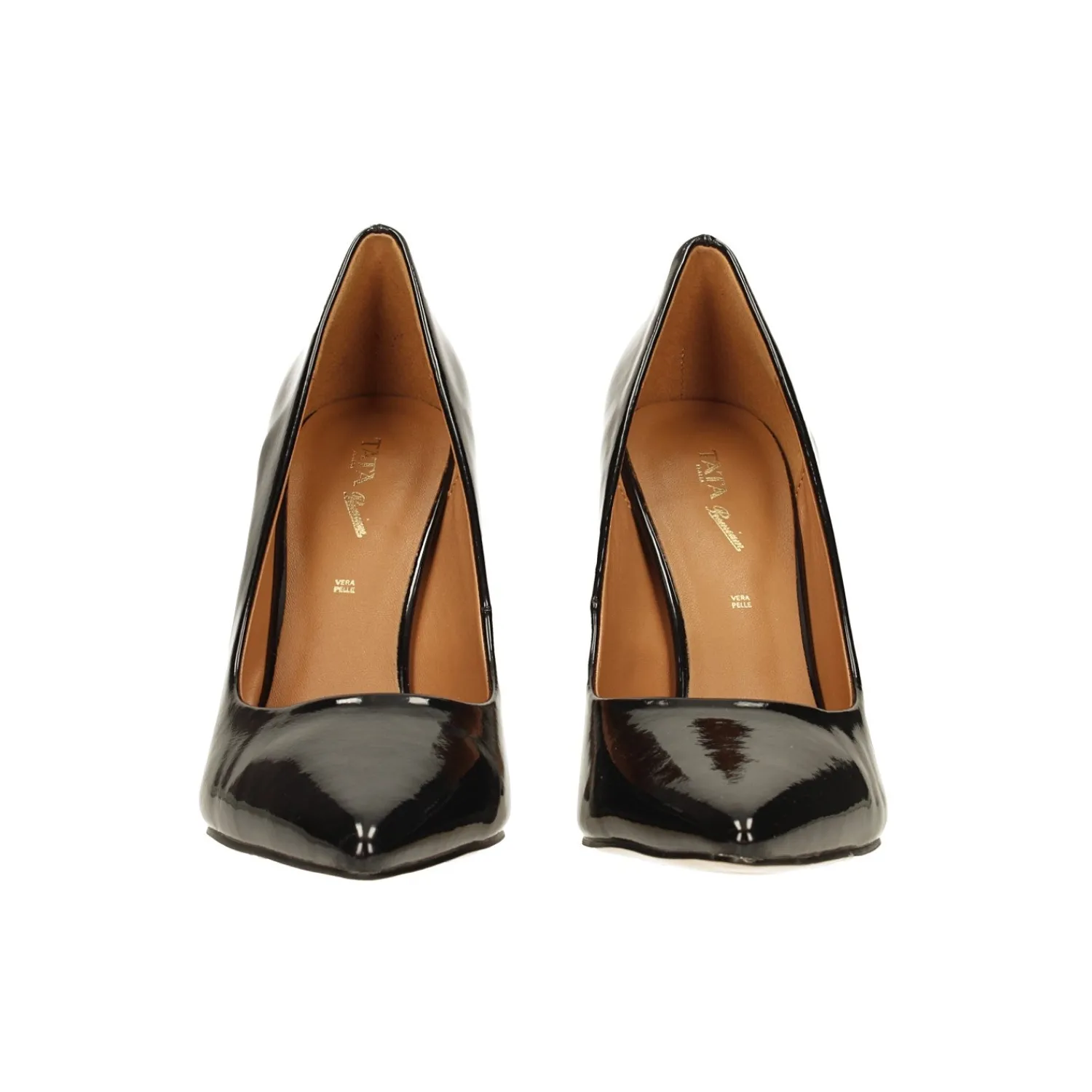 Tata Italia Eleganti décolleté a punta in vernice. Tacco alto 11cm Nero