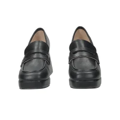 Tata Italia Mocassini con fibbia. Tacco alto 8cm Nero Sale