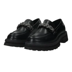 Tata Italia Mocassini con morsetto in strass.Tacco alto: 3cm Nero Hot