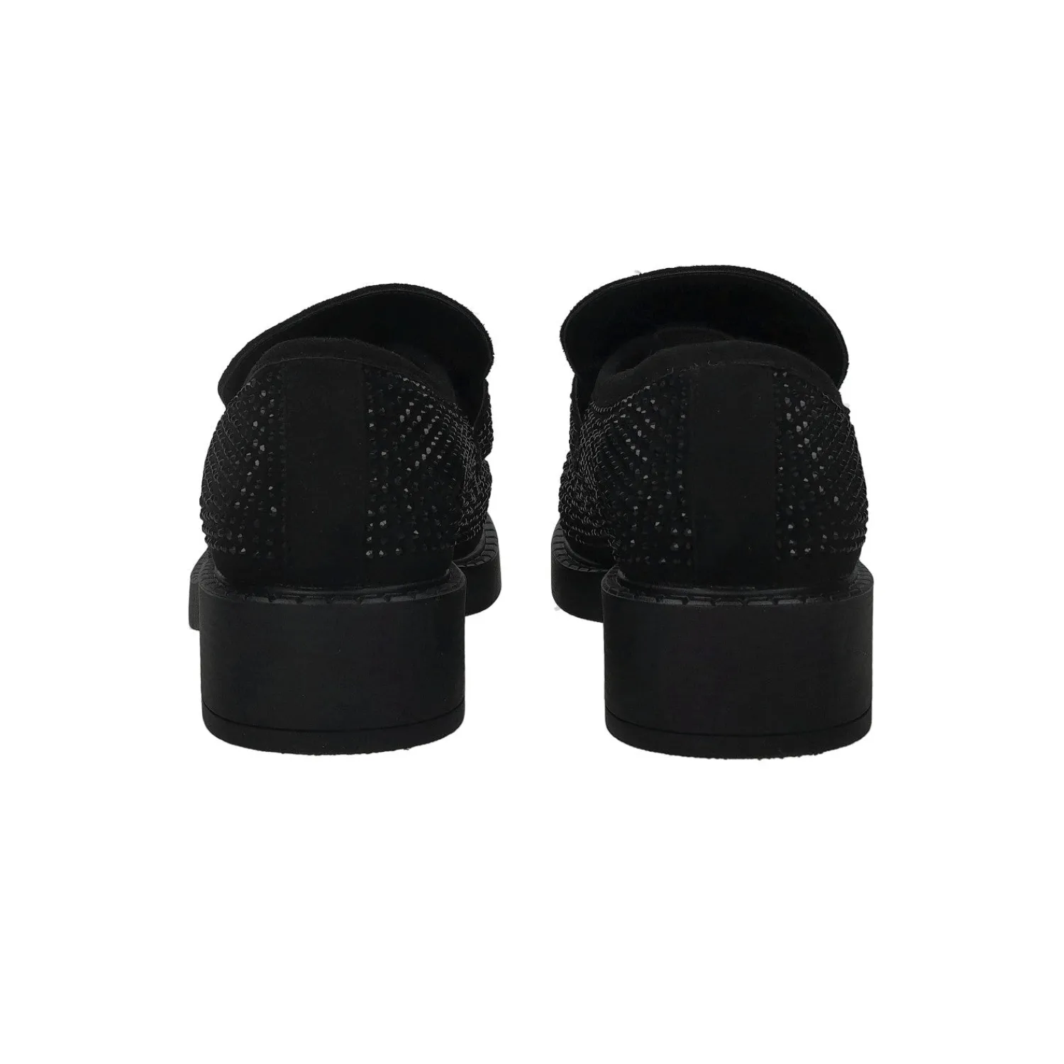 Tata Italia Mocassini con strass.Tacco alto 4cm Nero Discount