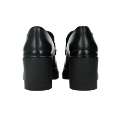 Tata Italia Mocassini donna con morsetto. Tacco alto 6 cm Nero Hot