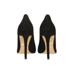 Tata Italia Pumps in microfibra con scollo tondo. Stiletto alto 11cm Nero Best