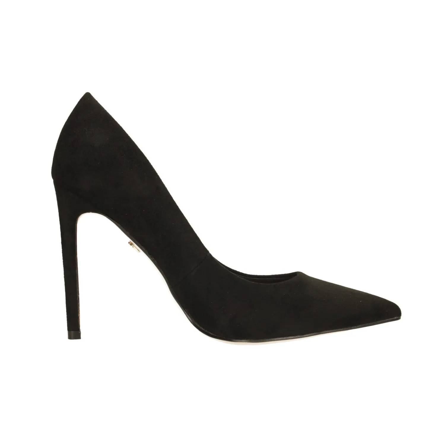 Tata Italia Pumps in microfibra con scollo tondo. Stiletto alto 11cm Nero Best