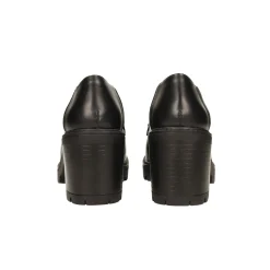 Tata Italia Pumps mocassino con tacco largo alto 7cm Nero