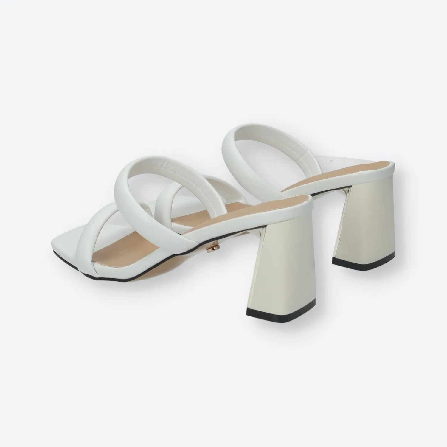 Tata Italia Sandali con doppia fascia.Tacco alto 6cm Bianco Hot