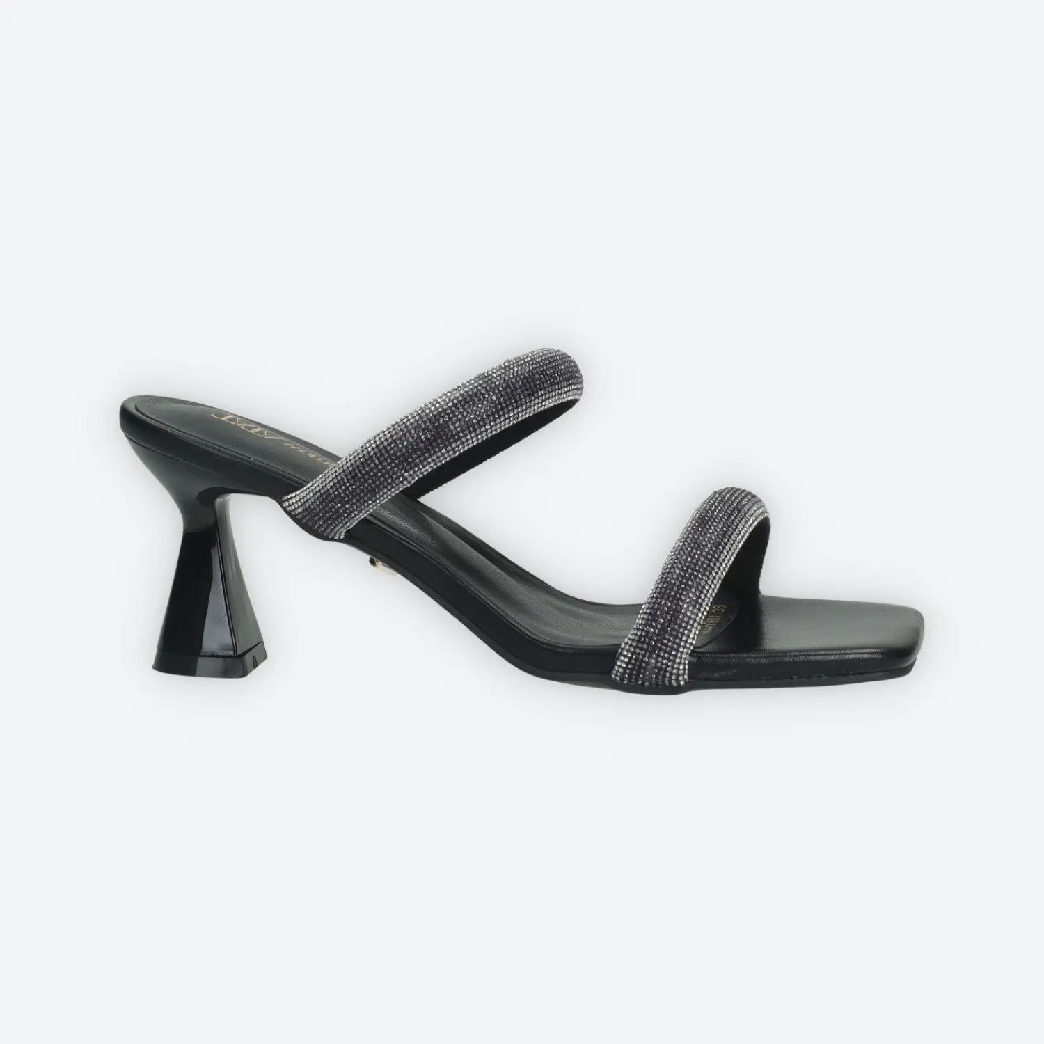 Tata Italia Sandali con due fasce e strass. Tacco alto 7cm Nero Best