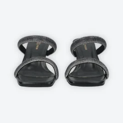 Tata Italia Sandali con due fasce e strass. Tacco alto 7cm Nero Best