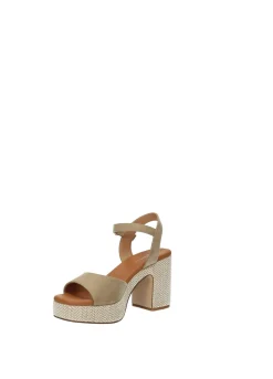 Tata Italia Sandali con tacco quadrato Beige
