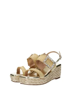 Tata Italia Sandali con zeppa Oro Clearance