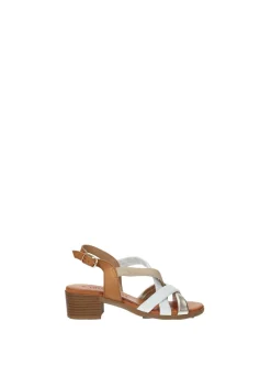 Tata Italia Sandali multicolor in vera pelle Bianco Discount