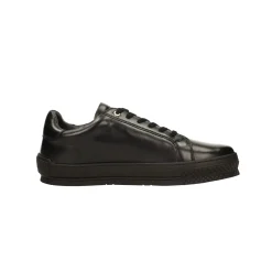 Tata Italia Sneakers basse in vera pelle total black Nero Online