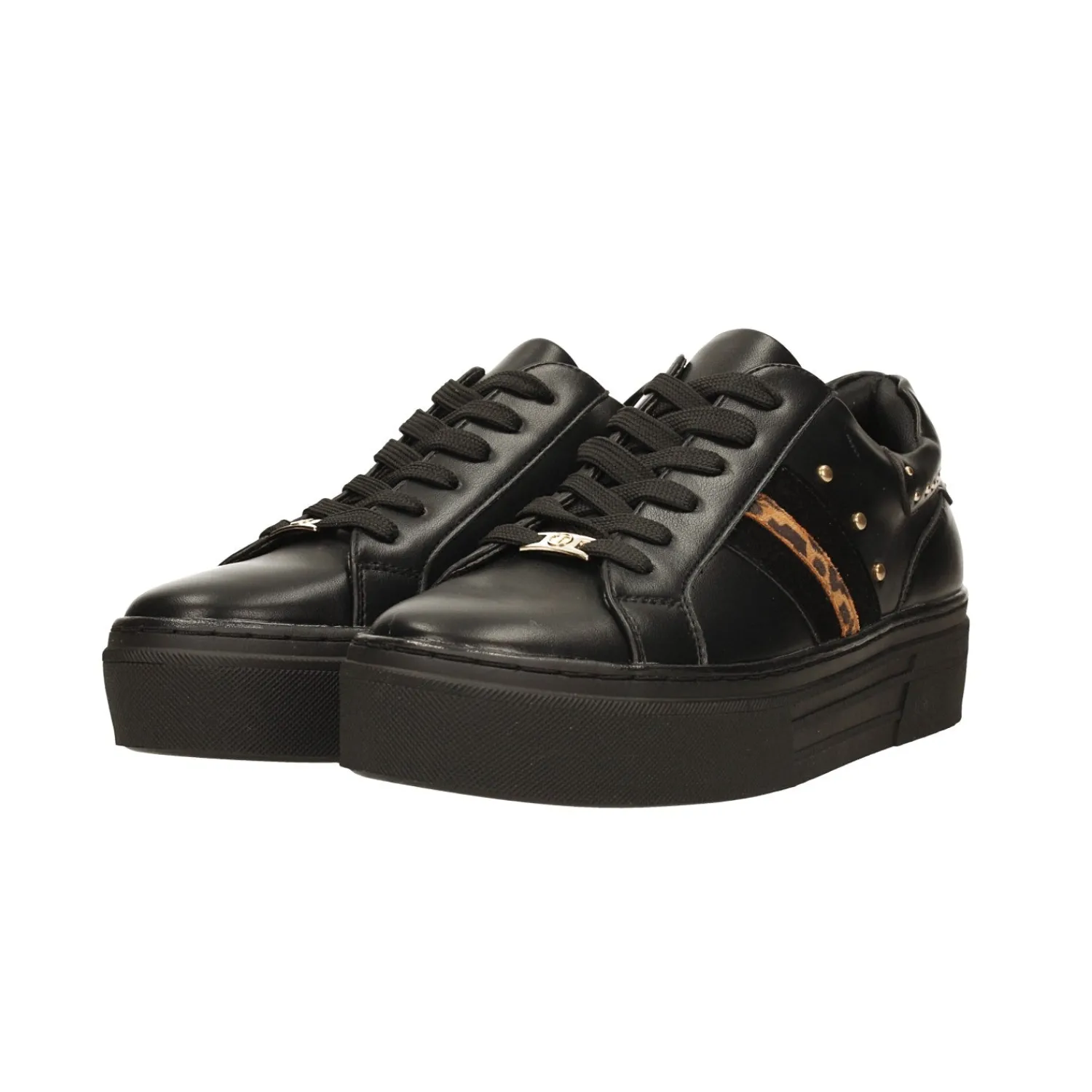 Tata Italia Sneakers con borchie e inserto leopardato Nero Best