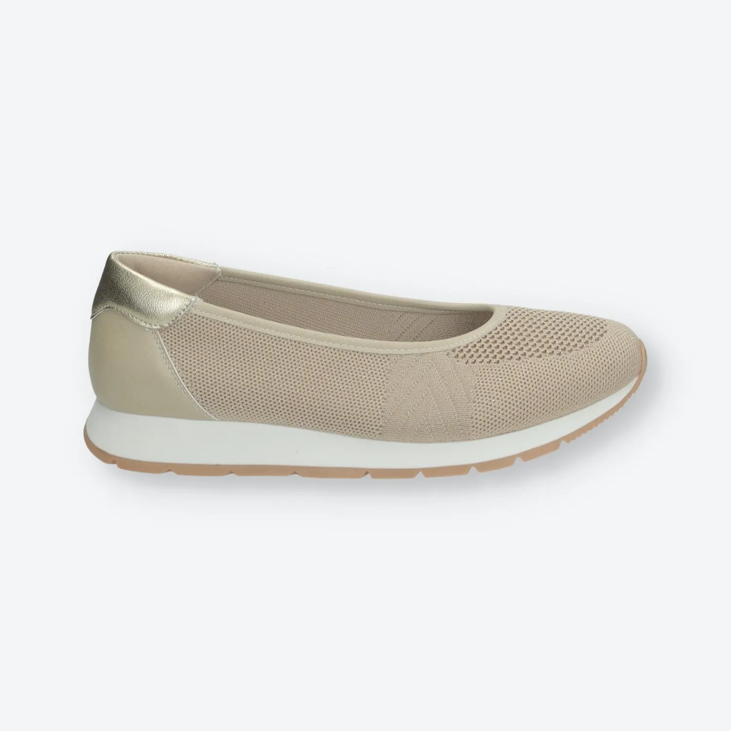 Tata Italia Sneakers con effetto calza Taupe Outlet