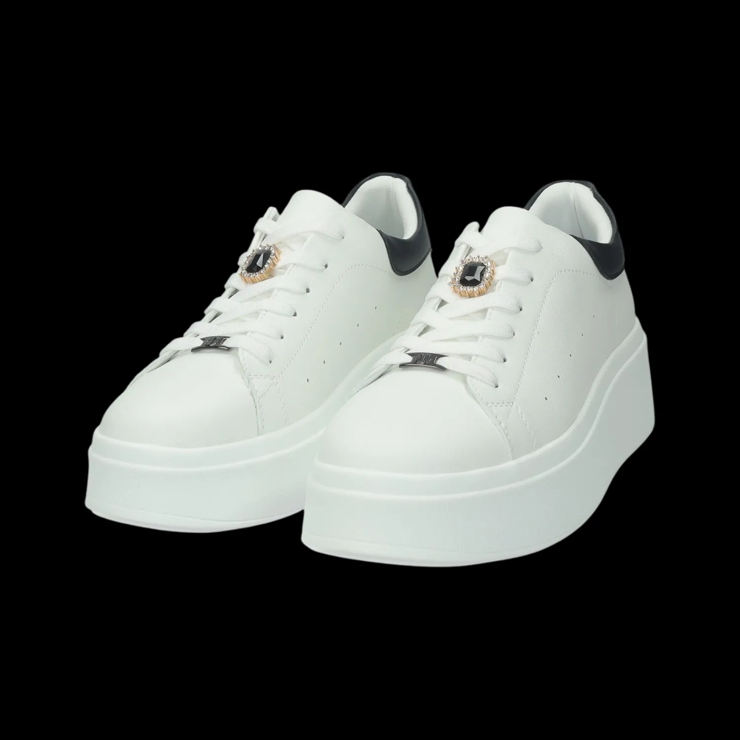 Tata Italia Sneakers con gioiello.Tacco alto 3cm Bianco Online