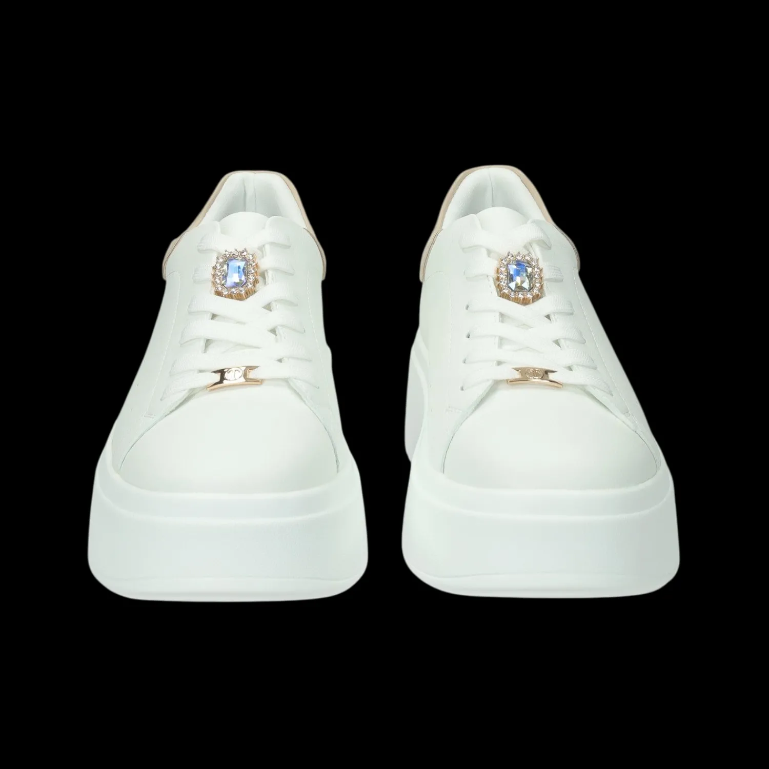 Tata Italia Sneakers con gioiello.Tacco alto 3cm Bianco Online