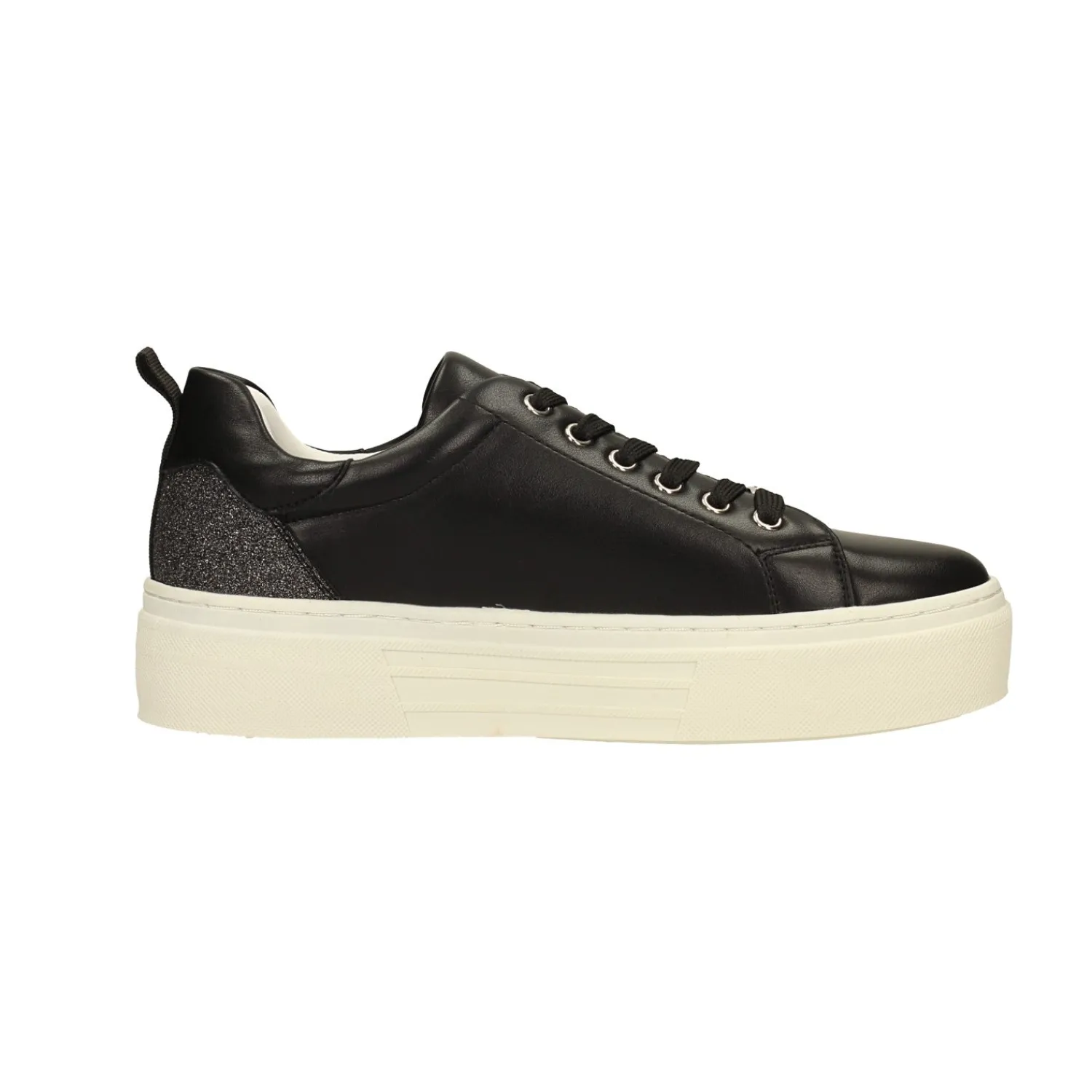 Tata Italia Sneakers con inserto glitterato. suola alta 3.5cm
