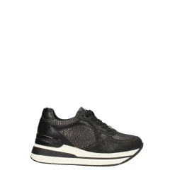 Tata Italia Sneakers nere con inserti in tessuto. Tacco alto 4cm Argento Outlet