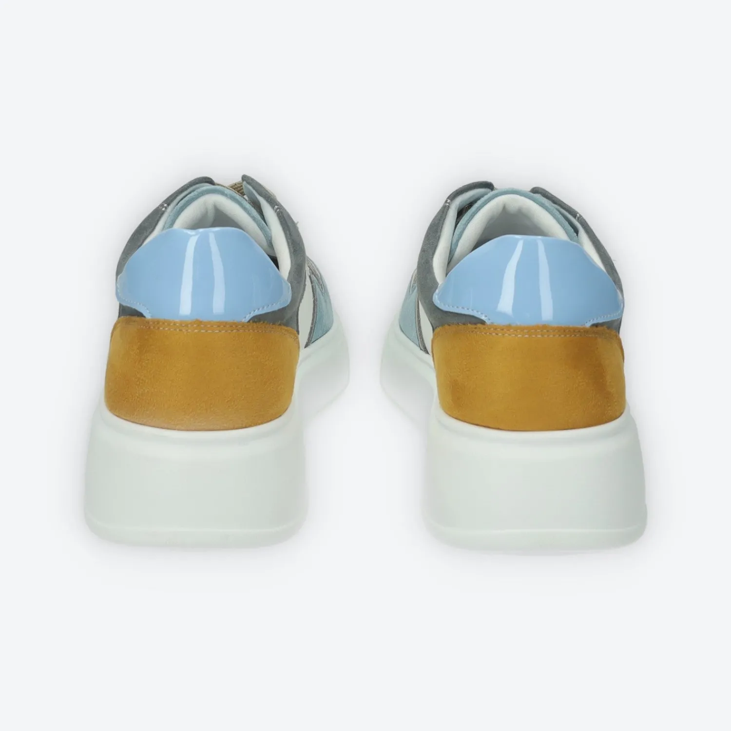 Tata Italia Sneakers platform.Tacco alto 4 cm Blu Clearance