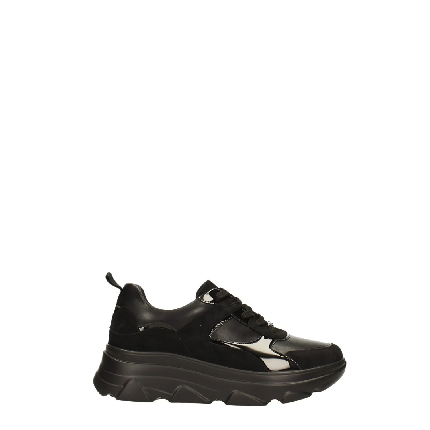 Tata Italia Sneakers total black. Suola alta 5cm Nero Online