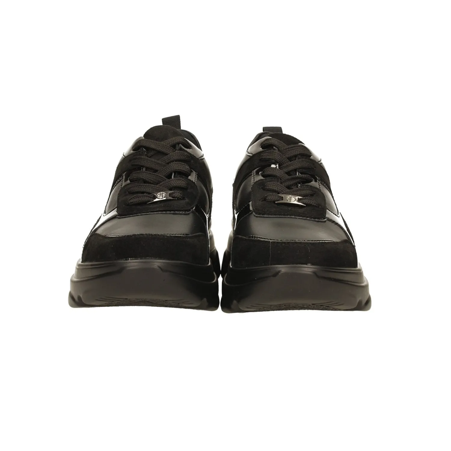 Tata Italia Sneakers total black. Suola alta 5cm Nero Online