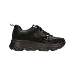 Tata Italia Sneakers total black. Suola alta 5cm Nero Online