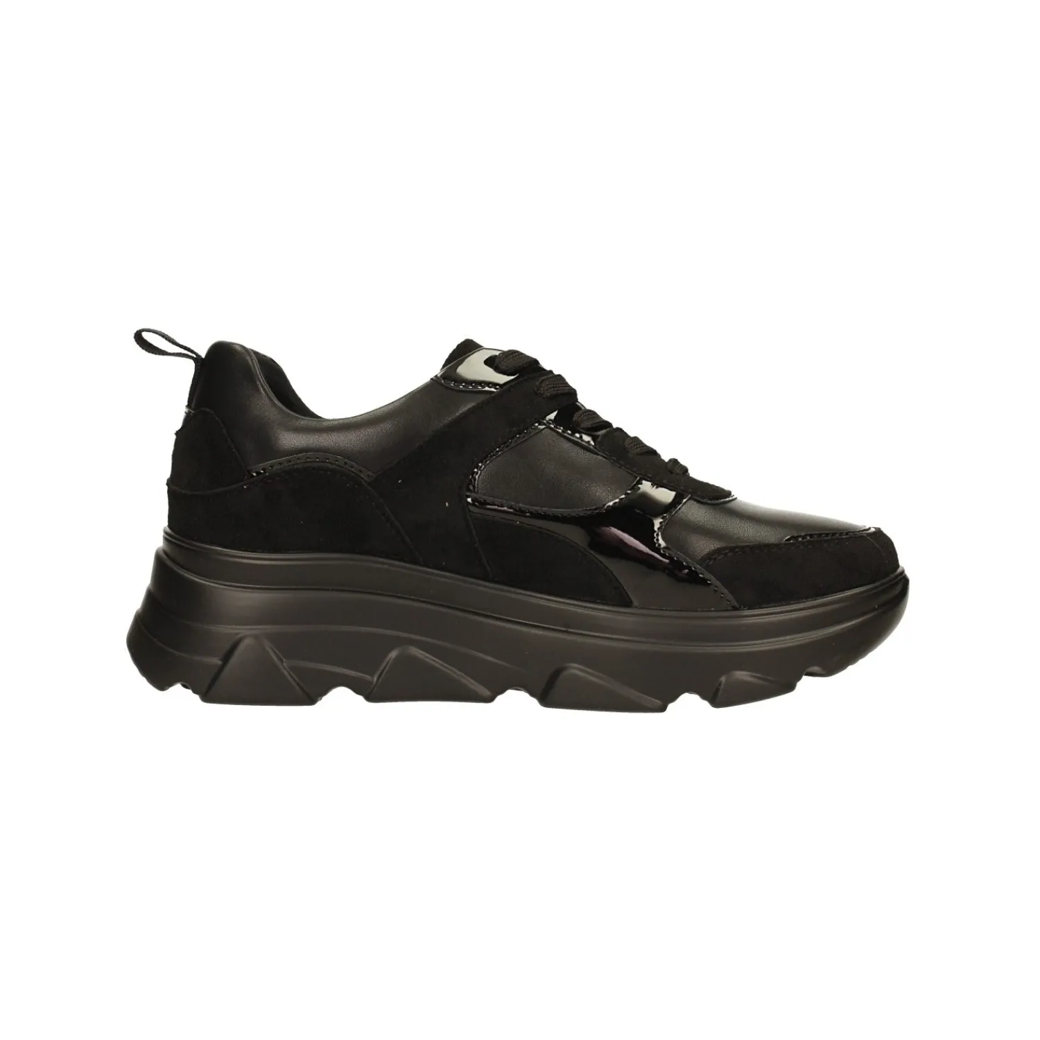 Tata Italia Sneakers total black. Suola alta 5cm Nero Online